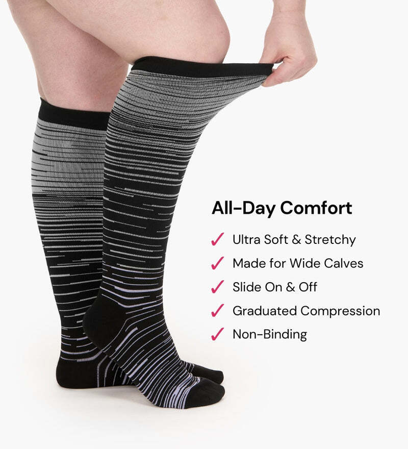 Stripes® - Wide Compression Socks For Pain Relief