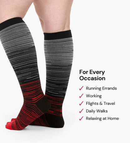 Stripes® - Wide Compression Socks For Pain Relief